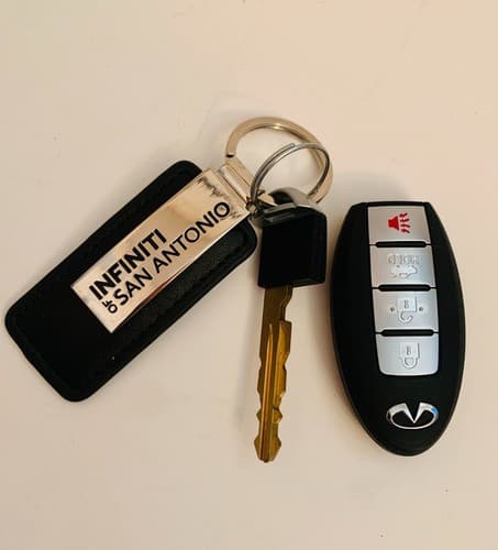Infiniti Q series 2018 Smart Keyless Entry Remote Fob with Leather Key Chain NEW - Image 1
