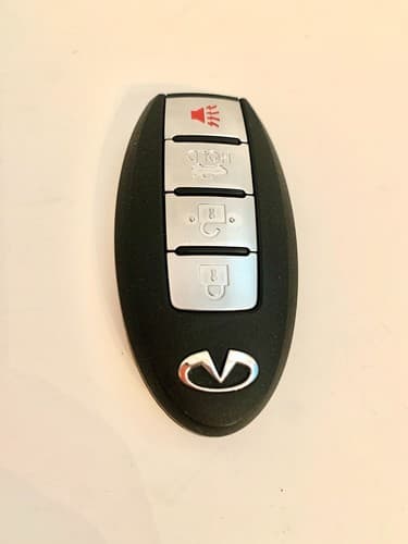 Infiniti Q series 2018 Smart Keyless Entry Remote Fob with Leather Key Chain NEW - Thumbnail 2