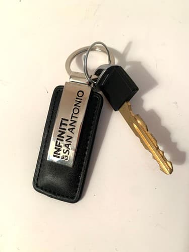 Infiniti Q series 2018 Smart Keyless Entry Remote Fob with Leather Key Chain NEW - Thumbnail 4