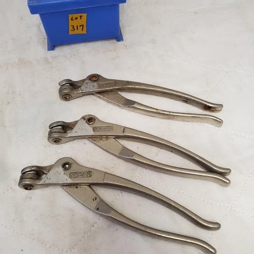 Lot of 3 Taiwan USATCO 04-62 Cleco Pliers Aircraft Tool LOT-317 - Thumbnail 5