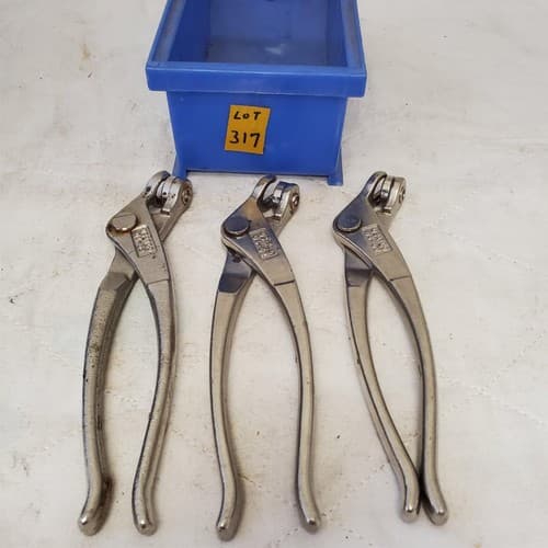 Lot of 3 Taiwan USATCO 04-62 Cleco Pliers Aircraft Tool LOT-317 - Thumbnail 3