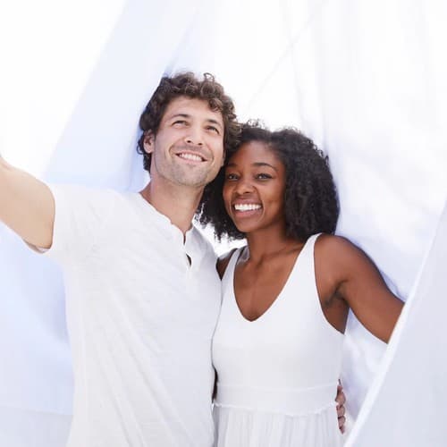 Avocado Organic Cotton Deep Pocket Sheets Queen Size White Color Set - Thumbnail 2