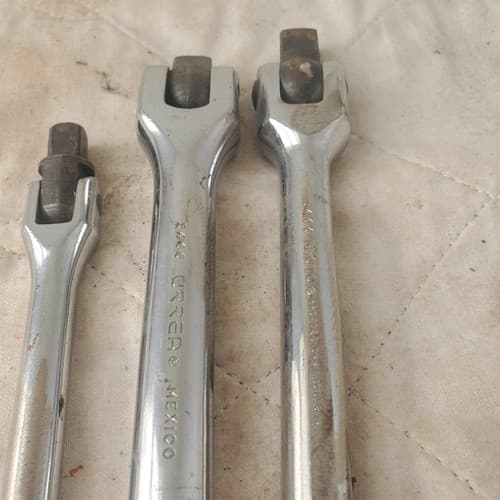 Lot of 3 PROTO/URREA/ARMSTRONG Drive Flex Head Breaker Bar Extension LOT 335 - Thumbnail 4