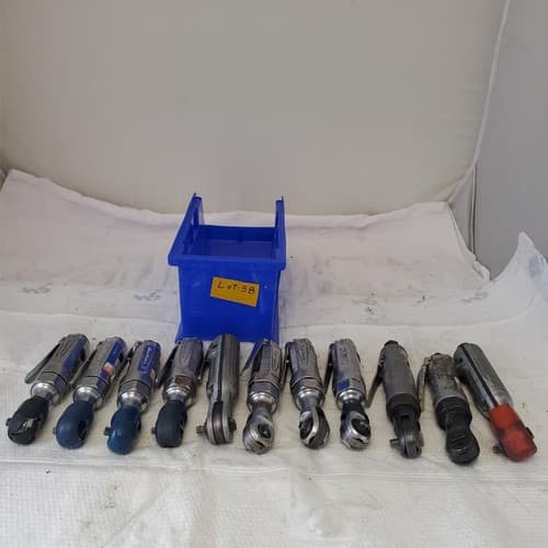 Lot of 11 Heavy Duty Air Pneumatic Ratchet Wrench Blue Point/Ingersoll Rand #58 - Thumbnail 4