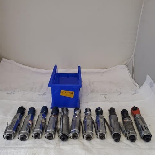 Lot of 11 Heavy Duty Air Pneumatic Ratchet Wrench Blue Point/Ingersoll Rand #58 - Thumbnail 3