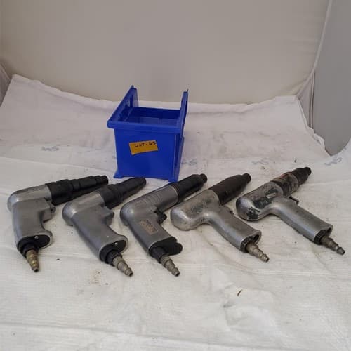 Lot of 5 Cleco / Ingersoll Rand / Taylor Heavy Duty Air Screwdriver-Hammer #65 - Image 1