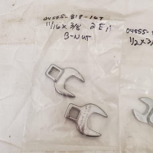 Lot of 10 Crowfoot Open End Wrenchs LOT-725 - Thumbnail 3