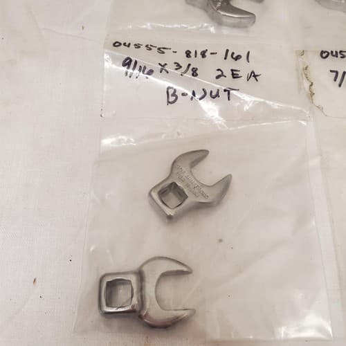 Lot of 10 Crowfoot Open End Wrenchs LOT-725 - Thumbnail 5