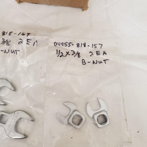 Lot of 10 Crowfoot Open End Wrenchs LOT-725 - Thumbnail 4