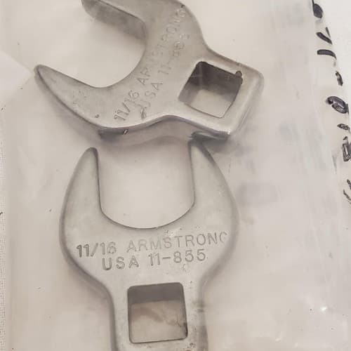 Lot of 10 Crowfoot Open End Wrenchs LOT-725 - Thumbnail 9