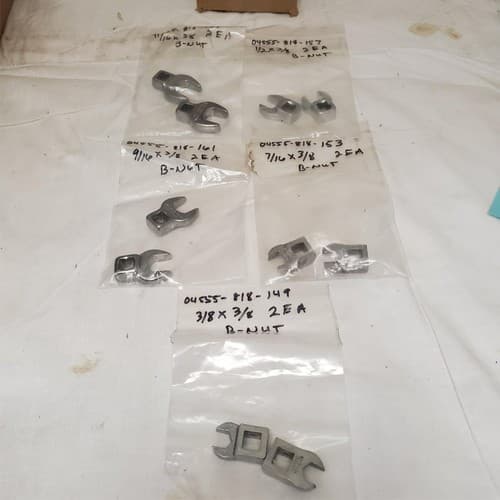 Lot of 10 Crowfoot Open End Wrenchs LOT-725 - Image 1