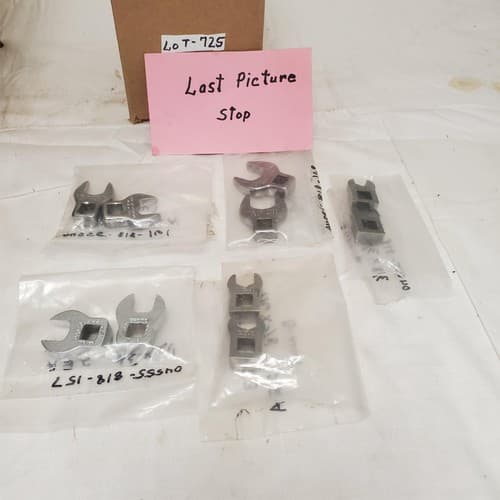 Lot of 10 Crowfoot Open End Wrenchs LOT-725 - Thumbnail 13