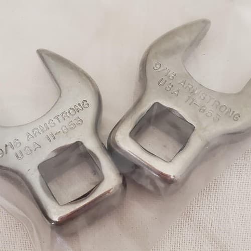 Lot of 10 Crowfoot Open End Wrenchs LOT-725 - Thumbnail 8