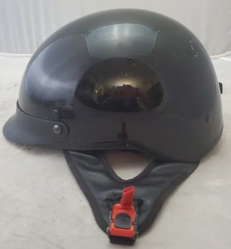 ILM-205V Half-Helmet Motorcycle Size XL Matte Black DOT Certified - Thumbnail 5