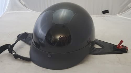 ILM-205V Half-Helmet Motorcycle Size XL Matte Black DOT Certified - Image 1