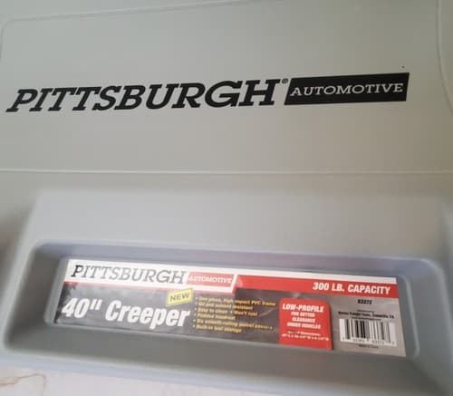 PITTSBURGH AUTOMOTIVE 40 In. 300 Lb. Capacity Low-Profile Creeper- Grey - Thumbnail 2