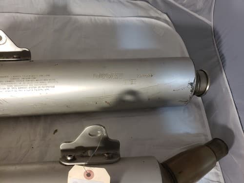 2007 Ducati Monster 695 Right & Left Side OEM Exhaust Pipe Muffler Silencer - Thumbnail 4