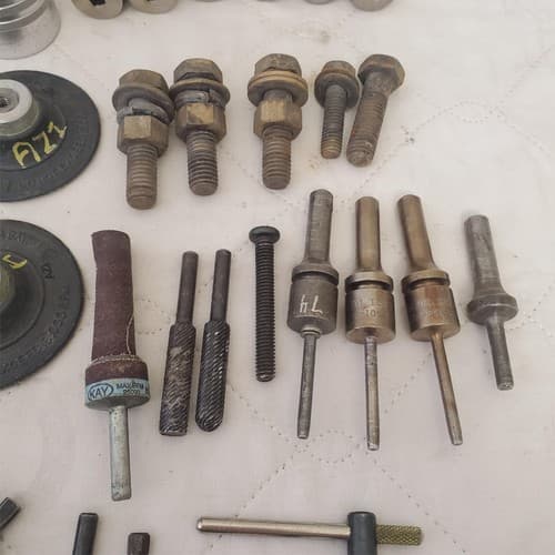 Lot of Cab Mount, Rivet Shank, Nuts Bolts, Drill Chuck Key & Other Tools LOT 352 - Thumbnail 9