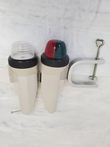 Boat Navigation Light Bi Colour Suction Mount Portable LED Battery Operated - Thumbnail 2