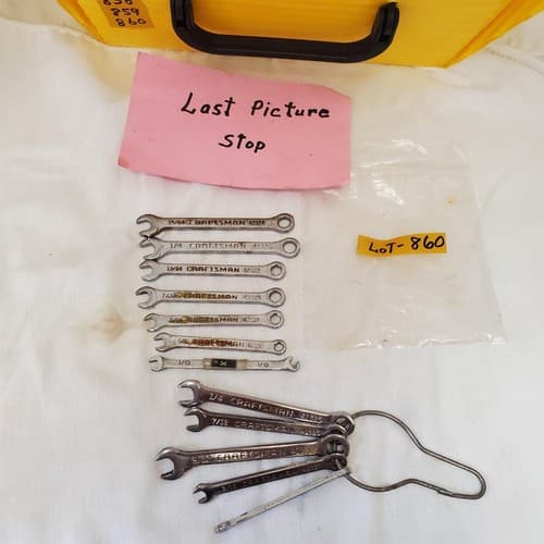 Lot of 12 Vintage Midget Craftsman Combination Wrench Set LOT-860 - Thumbnail 7