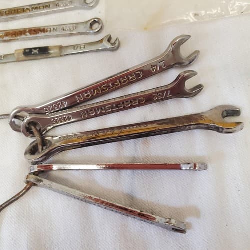 Lot of 12 Vintage Midget Craftsman Combination Wrench Set LOT-860 - Thumbnail 6