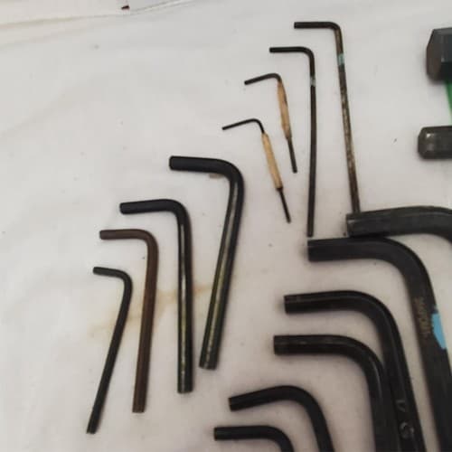 Lot of 17 Allen Arm Hex Key Set Standard Wrenches LOT-877 - Thumbnail 4