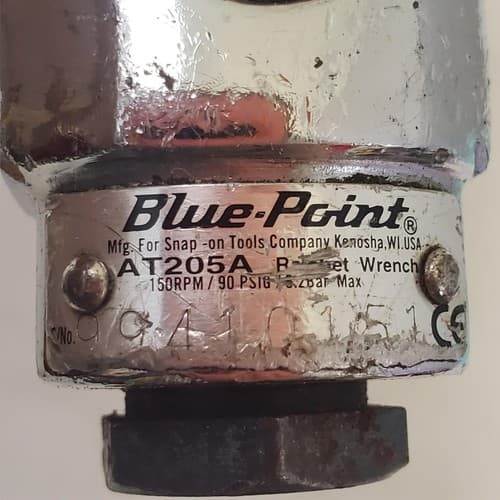 Blue Point AT205A 150 RPM Air Ratchet Wrench Air Tool AL87 - Thumbnail 5