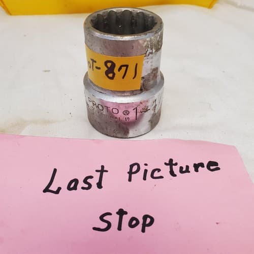 Proto Professional 5736 12 Point Shallow Chrome Socket LOT-871 - Thumbnail 5