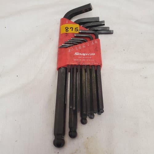 Lot of 13 Snap-on SAE Ball End Key Allen Wrench Set LOT-875 - Thumbnail 5