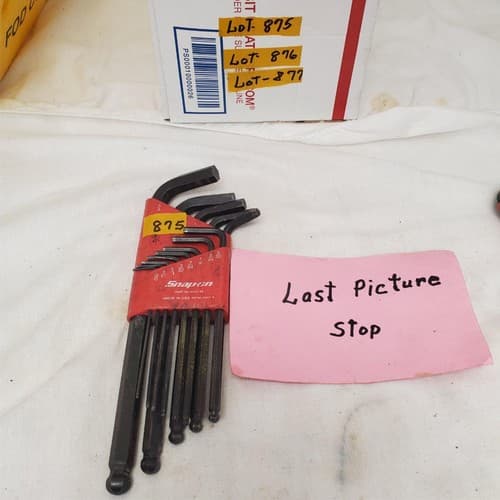 Lot of 13 Snap-on SAE Ball End Key Allen Wrench Set LOT-875 - Thumbnail 7