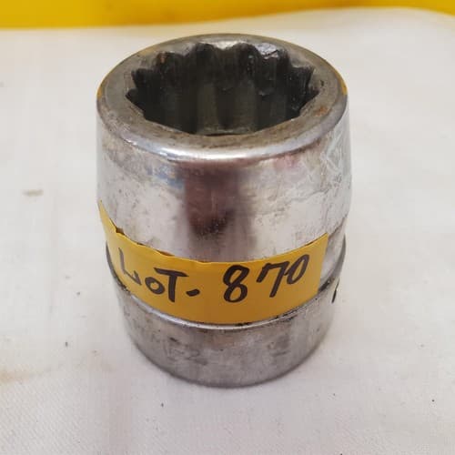 Alloy Steel Drive 12 Point Deep SAE Socket LOT-870 - Thumbnail 2