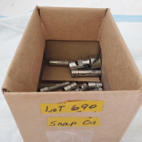 Snap On 9 Pieces Shallow Chrome Socket Set LOT-690 - Thumbnail 3