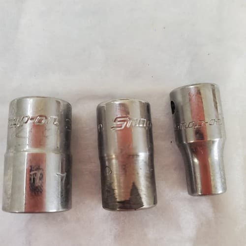 Snap On 9 Pieces Shallow Chrome Socket Set LOT-690 - Thumbnail 7