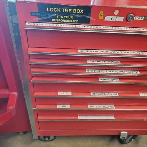 SNAP-ON 7 Drawer Single Bank Tool Box Cabinet (6) - Thumbnail 3