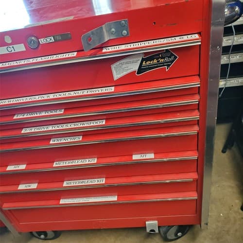 SNAP-ON 7 Drawer Single Bank Tool Box Cabinet (6) - Thumbnail 4