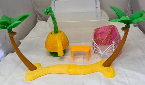 Incomplete Barbie Hawaiian Fun Hammock Hideaway Playset - Image 1