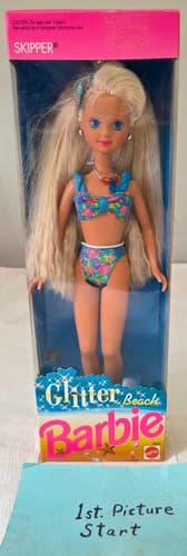 Mattel 1992 Skipper Glitter Beach Barbie - Image 1