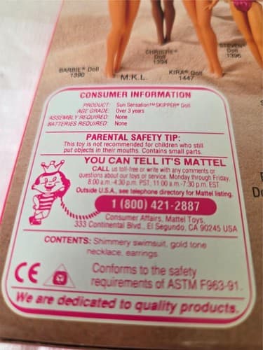 Mattel Skipper Sun Sensation Barbie with Dazzling Jewelry - Thumbnail 5