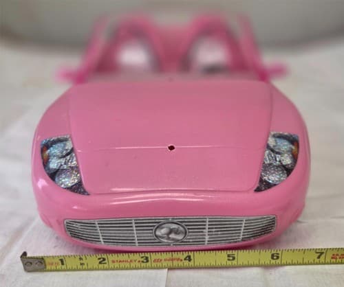 Barbie 12" Pink Convertible Car Toy Vehicle 2-Seater - Thumbnail 3