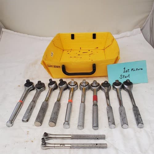 Lot of Assorted Ratcheting Socket Wrenches LOT 550 - Image 1