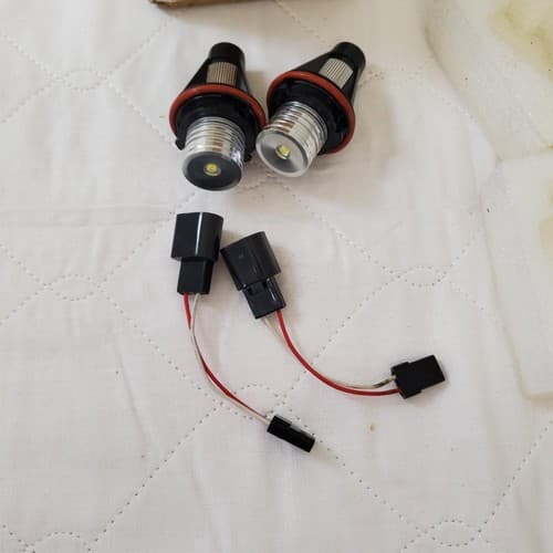 LED Angel Eyes Halo Ring Lamp Headlights for BMW - Thumbnail 3