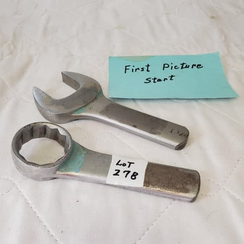 Heavy Duty 1/4 " Box End & 1-1/4" Open End Wrenches LOT-278 - Image 1