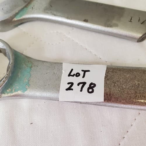 Heavy Duty 1/4 " Box End & 1-1/4" Open End Wrenches LOT-278 - Thumbnail 2
