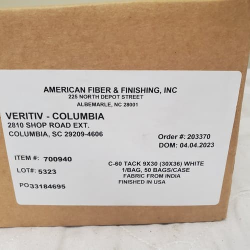 50 American Fiber & Finishing C-60 30in x 36in Tack Rags Cloth 700940 Case - Thumbnail 3