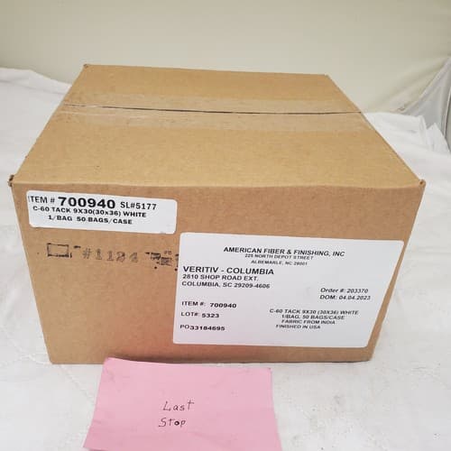 50 American Fiber & Finishing C-60 30in x 36in Tack Rags Cloth 700940 Case - Thumbnail 5