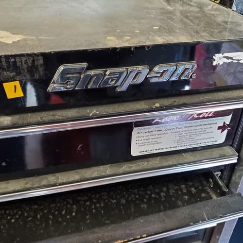 Black SNAP-ON Rolling Tool Box KRL1001APC 14 Drawers (1) Local Pickup Only - Thumbnail 2