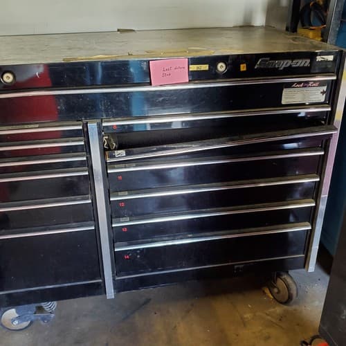Black SNAP-ON Rolling Tool Box KRL1001APC 14 Drawers (1) Local Pickup Only - Thumbnail 10