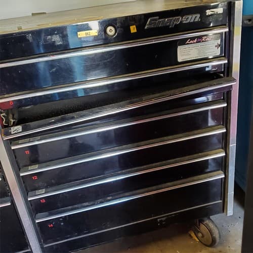 Black SNAP-ON Rolling Tool Box KRL1001APC 14 Drawers (1) Local Pickup Only - Thumbnail 7