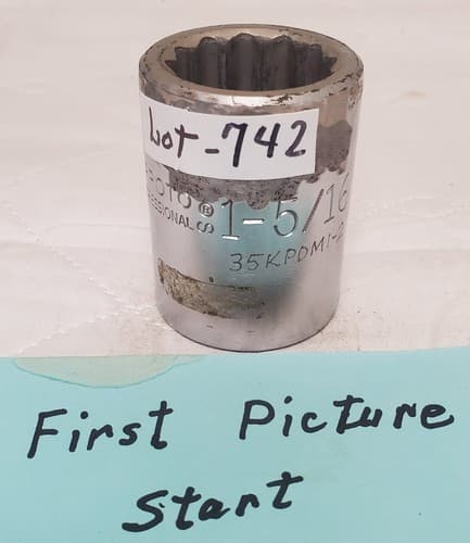 PROTO 5742 USA 1-5/16” Heavy-Duty Socket Tool - LOT 742 - Image 1