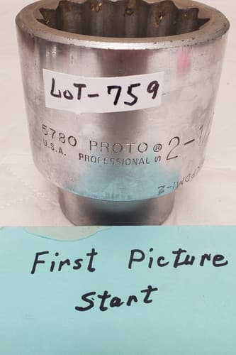 PROTO 5780 USA 2-1/2” Heavy-Duty Socket Tool - LOT 759 - Image 1